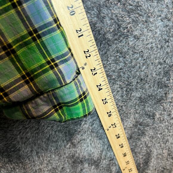 Carhartt Shirt Mens Large Green Plaid Longsleeve Pockets S254 Work Casual Button - Picture 7 of 8